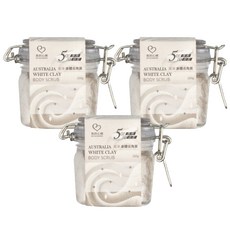 MY SCHEMING 我的心機 澳洲白泥潔淨身體去角質, 200g, 3罐