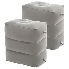 3層充氣腳墊, 灰色, 2個