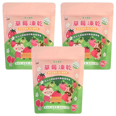 粥寶寶 草莓凍乾, 15g, 3包