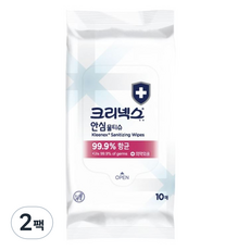 크리넥스 안심 물티슈 휴대형, 10매, 2개