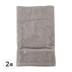 坎寧威爾 皇家璀璨毛巾 - 45x65cm 600gsm 100%埃及棉, 灰風暴 灰, 2條