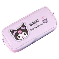 三麗鷗明星 臉部刺繡鉛筆盒, 1個, 庫洛米 紫色