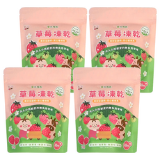 粥寶寶 草莓凍乾, 15g, 4包