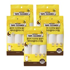 네이쳐리빙 클린비 사선컷팅 돌돌이 테이프클리너 리필 3p, 5개