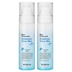 스킨푸드 블루 캐모마일 히알루로닉 토너 미스트, 100ml, 2개