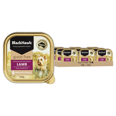 BlackHawk 黑鷹 優選無穀主食餐盒 100g 羊肉 狗糧 濕糧, 9盒
