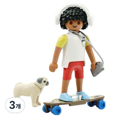Playmobil 摩比人 少年與寵物狗公仔 71612, 3個
