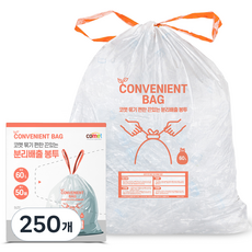 코멧 묶기 편한 끈있는 분리배출 봉투, 60L, 250개