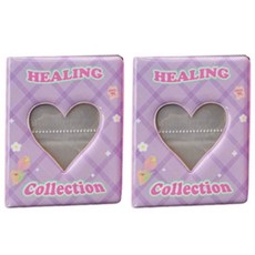 SOFTHOLIC 收集冊 照片小卡相簿 2個, 紫色, 20張