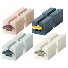 牙膏擠壓器4件組, 粉紅色, 深藍色, 淺綠色, 白色, 2套