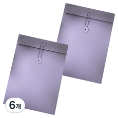 Misoroun 紙質文件檔案收納袋 23.9 x 33 cm, 6個, 紫色
