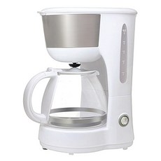 SANLUX 台灣三洋 六人份美式咖啡機 SYCM-016 可拆卸式濾網 漏斗 清洗方便 650ml容量 透明水位容量顯示, 1個, 白色