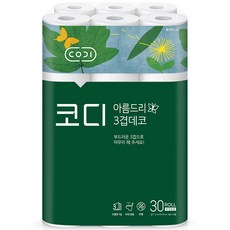 CODI Arumdri 3 層裝飾卷衛生紙 27 m, 30捲, 1袋