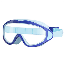 防水防霧兒童蛙鏡, 冰湖藍, 1個