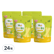 까까 유아용 옥수수 롱뻥, 30g, 24개