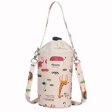Almaeng 動物圖案手提保溫保冷袋, 野生動物款, 1個