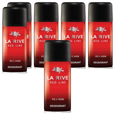 라리브 남성용 레드라인 퍼퓸 데오드란트, 150ml, 6개