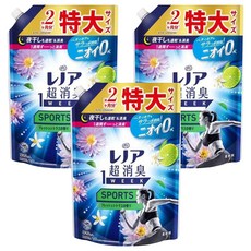Lenor 蘭諾 日本原裝進口 1WEEK 一週間衣物消臭柔軟精 運動專用清香補充包, 920ml, 3包