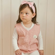 unifriend 女童星星糖三層保暖棉質半版背心