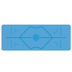 큐랑 고무 자세 요가매트, 블루(kmj33), 1개