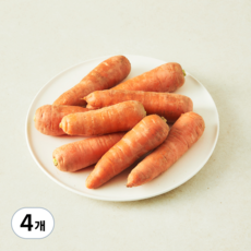국내산 주스용 흙당근, 1kg, 4개