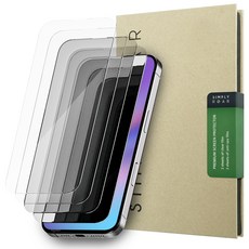 심플리로어 사생활보호 + 클리어 강화유리 액정보호필름 4매입, 1세트