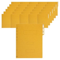 ECO Chungwoon 紙質A4牛皮紙文件夾, 黃色, 60個