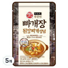 OTOKI 不倒翁 竹長然韓式碎豆大醬鍋調味醬, 120g, 5個