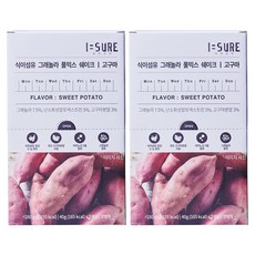 아이슈어 프로틴 그래놀라 풀믹스 쉐이크 고구마맛 7p, 280g, 2개