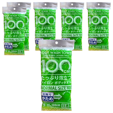 YOKOZUNA CREATiON 起泡洗澡巾 尼龍材質 28x100cm, 深綠色, 6包, 1張