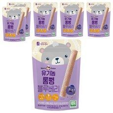 맛있는풍경 유기농 롱뻥, 블루베리맛, 30g, 6개