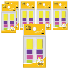 3M Post-it 利貼 683-4Y 彩色指示標籤 四色 黃 3M-7000017209, 6包, 40張