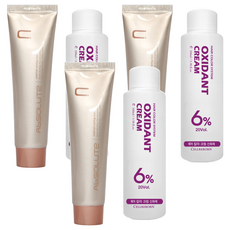 에비뉴쉬에뜨 앱솔루트 컬러링 크림 염색제 120g + 산화제 100ml, 밝은밤색, 3세트