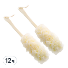 다정다감 저자극 등 때밀이봉 바디브러쉬, 베이지, 1개입, 12개