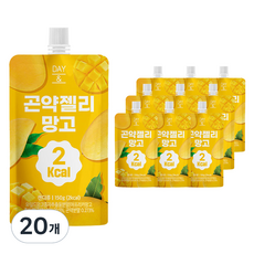 Day& 2大卡芒果蒟蒻果凍, 20個, 150g