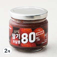 잇츠잼 딸기 80% 과일잼, 200g, 2개