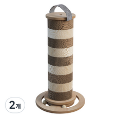 칠시 고양이 모듈러 기둥형 스크래쳐 원형, 혼합색상, 2개