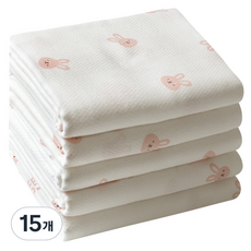 베이비앤아이 소프트 사각 천기저귀, 바니, 15개