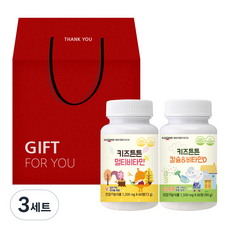 일동생활건강 키즈튼튼 멀티비타민 + 칼슘 비타민D 선물세트, 120정, 3세트