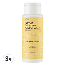 라씨엘르 엔자임 오트 곡물 효소 스크럽 파우더 워시 폼클렌징, 50g, 3개