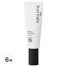 어네이브 유아용 수분 선세럼 무기자차 이지워시 선크림 SPF35 PA++, 50ml, 6개