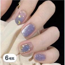 네이처스파머 컬렉션 네일팁 24p 세트 PD-132, 오션스타문, 6세트