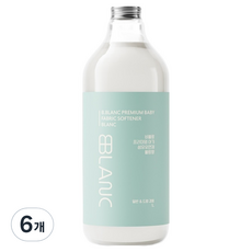 BBLANC 嬰幼兒衣物柔軟精 白麝香, 6個, 1L
