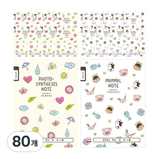 영아트 초등노트 독서록 넓은칸, 랜덤 발송, 80개