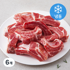 MAUM 스페인산 돼지 등갈비 로인립 갈비찜용 (냉동), 1kg, 6개