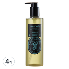 essenherb 大豆90深層卸妝油 尤加利, 4個, 300ml
