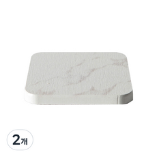 CERESHOME 大理石珪藻土肥皂架, 方型, 2個