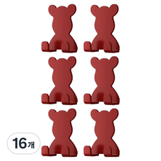 Block Mart 浴室刮鬍刀 & 電線掛架, 紅色, 16個