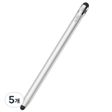 엑토 스마트폰 태블릿 정전식 터치펜 PEN-07, 5개, 실버