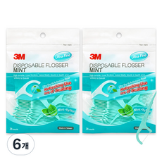 3M 薄荷色單線拋棄式牙線Y型拉鍊袋